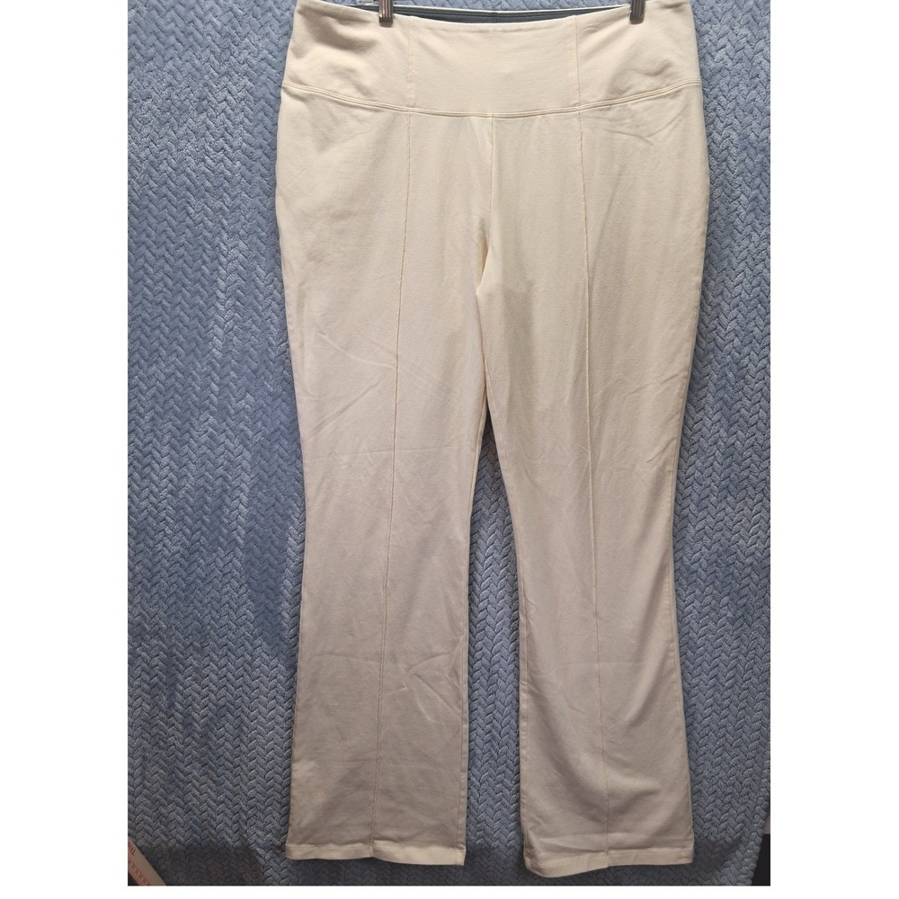 Women with Control Renee Greenstein Cream Seamed Pull On Pants 1X Plus Size